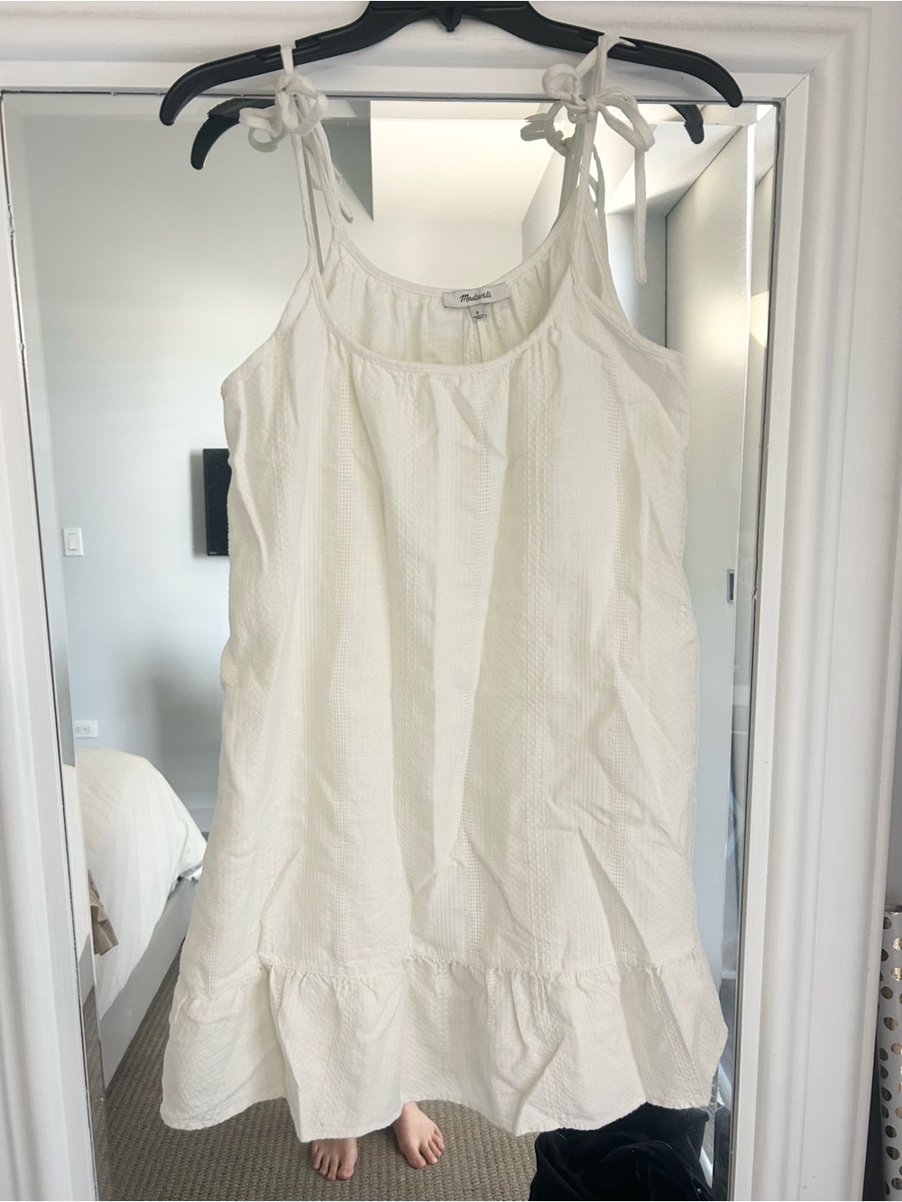 Madewell White Mini Sun Dress